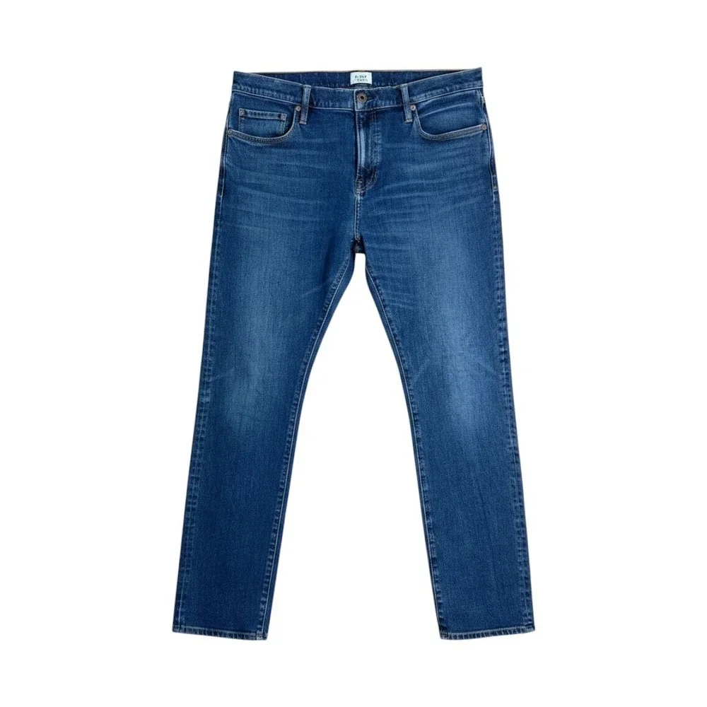 Flint and Tinder HB Slim Fit Stretch Jeans 36x32 Atlantic Wash Huckberry $158
